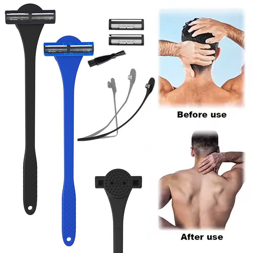 Men'S Grooming Gel - Rasoir à dos en Silicone 2