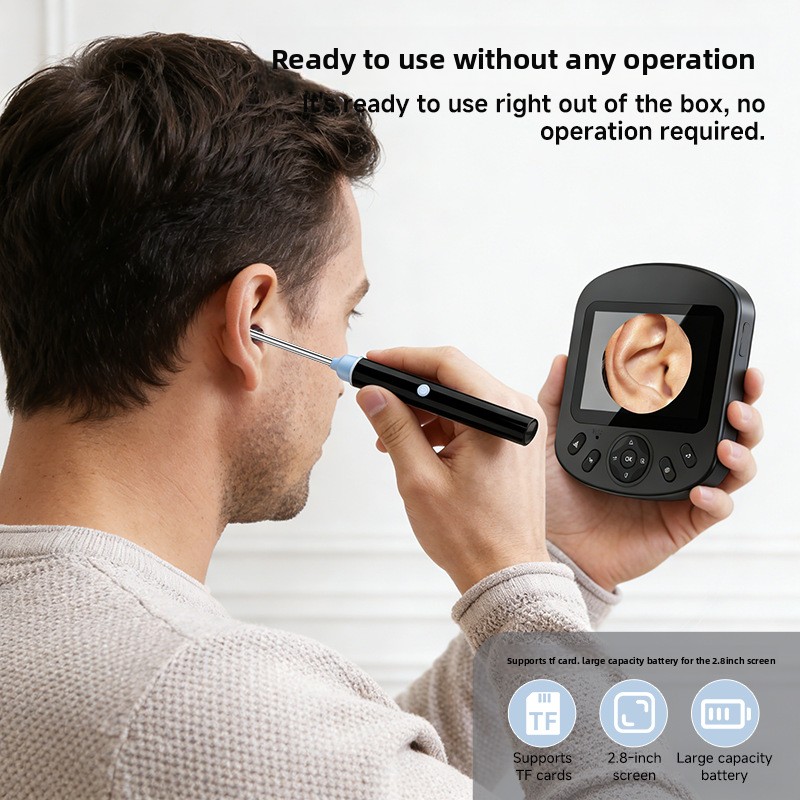 Ear Wax Remover - Nettoyeur d'oreilles visuel intelligent avec écran