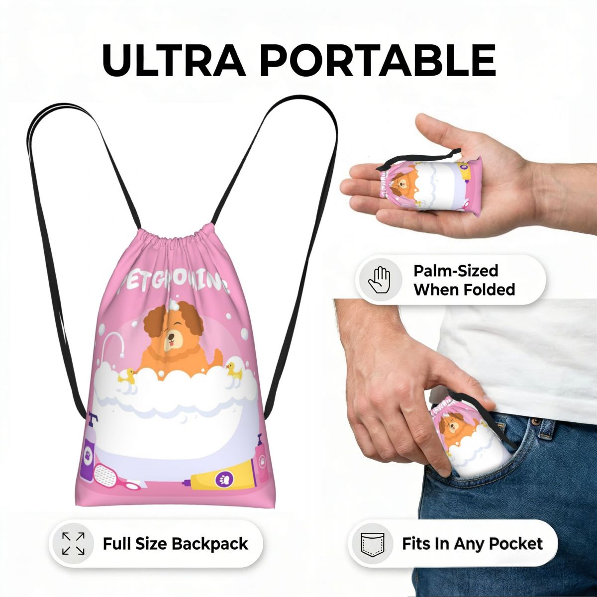 Sac à dos à cordon pour toilet - Men'S Grooming Bag avis et prix